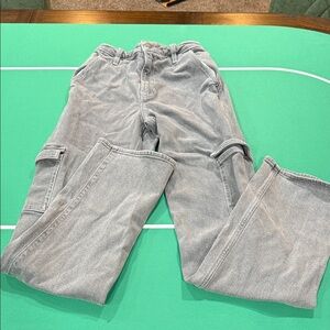 Hollister Gray Women Cargo Jeans